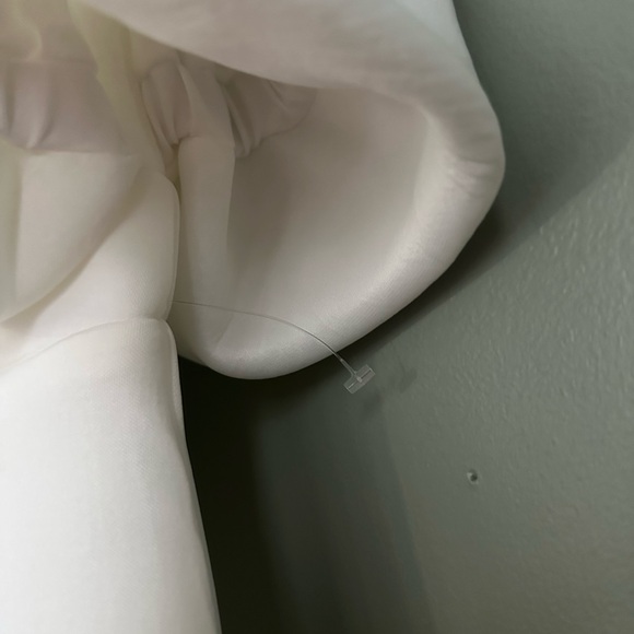 ASOS Maeve Sculpted Off Shoulder Statement Dress in Ivory US 8 - Picture 7 of 16